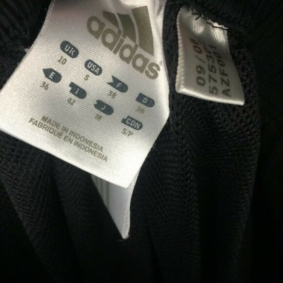 ADIDAS Black Track Pant Pink Three Stripes Loose S - Picture 5 of 7